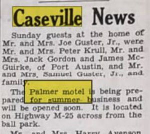 Palmer Motel - Apr 23 1954 Article (newer photo)
